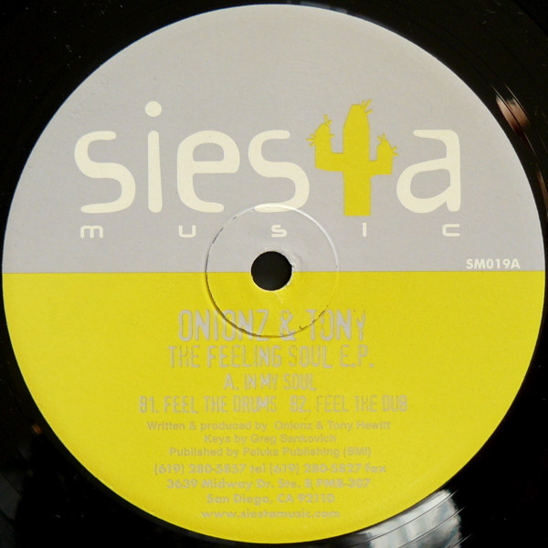 Onionz & Tony - The Feeling Soul E.P. | Siesta Music (SM019) - 2