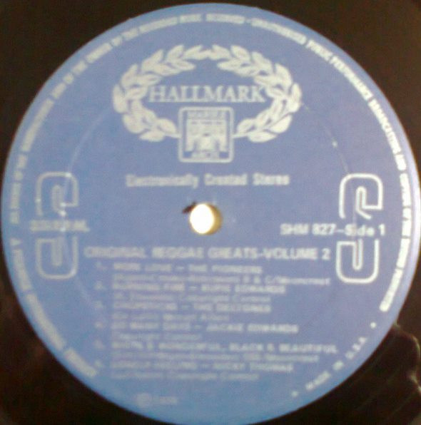 Various - Original Reggae Greats - Vol. 2 | Hallmark Records (SHM 827) - 3 Various - Original Reggae Greats - Vol. 2 | Hallmark Records (SHM 827) - 3