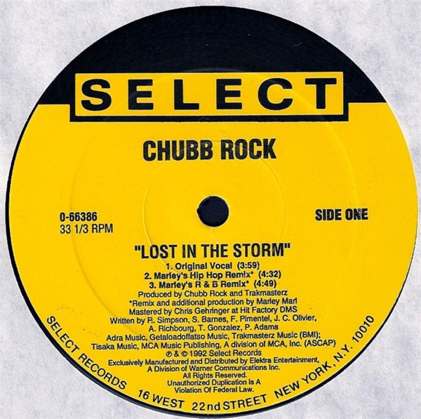 Chubb Rock - Lost In The Storm | Select Records (0-66386) - 3