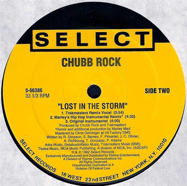 Chubb Rock - Lost In The Storm | Select Records (0-66386) - 4