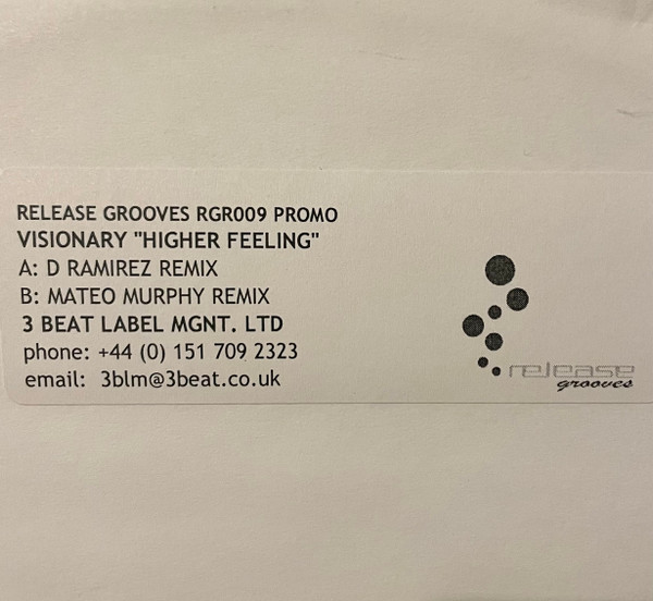 Visionary - Higher Feeling | Release Grooves (RGR009 TP) - 2