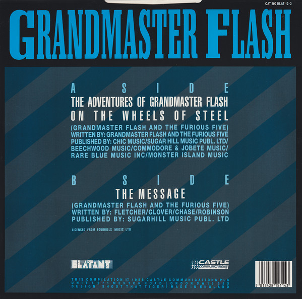 Grandmaster Flash & The Furious Five - The Adventures Of Grandmaster Flash On The Wheels Of Steel | Blatant (BLAT 12-3) - 2 Grandmaster Flash & The Furious Five - The Adventures Of Grandmaster Flash On The Wheels Of Steel | Blatant (BLAT 12-3) - 2