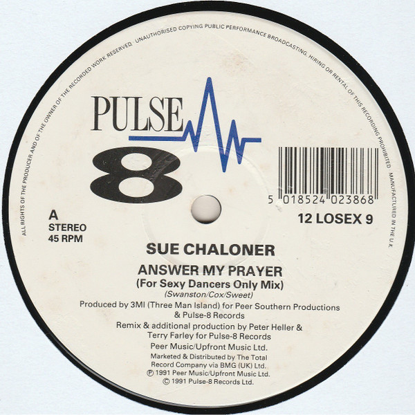 Sue Chaloner - Answer My Prayer | Pulse-8 Records (12 LOSEX 9) - 3 Sue Chaloner - Answer My Prayer | Pulse-8 Records (12 LOSEX 9) - 3