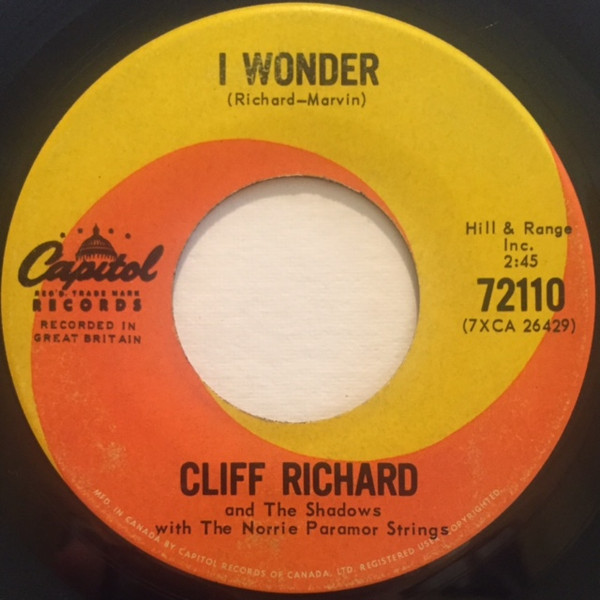 Cliff Richard And The Shadows - Lucky Lips | Capitol Records (72110) - 2