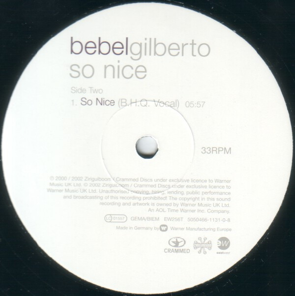 Bebel Gilberto - So Nice | EastWest (EW256T) - 4 Bebel Gilberto - So Nice | EastWest (EW256T) - 4