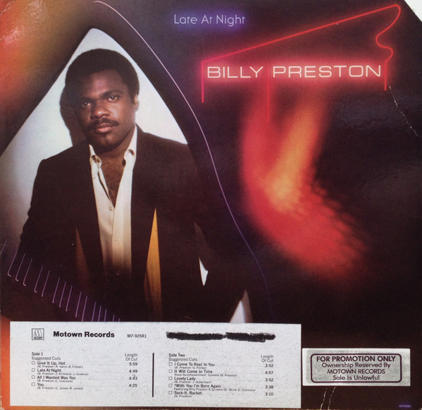 Billy Preston - Late At Night | Motown (M7-925R1)