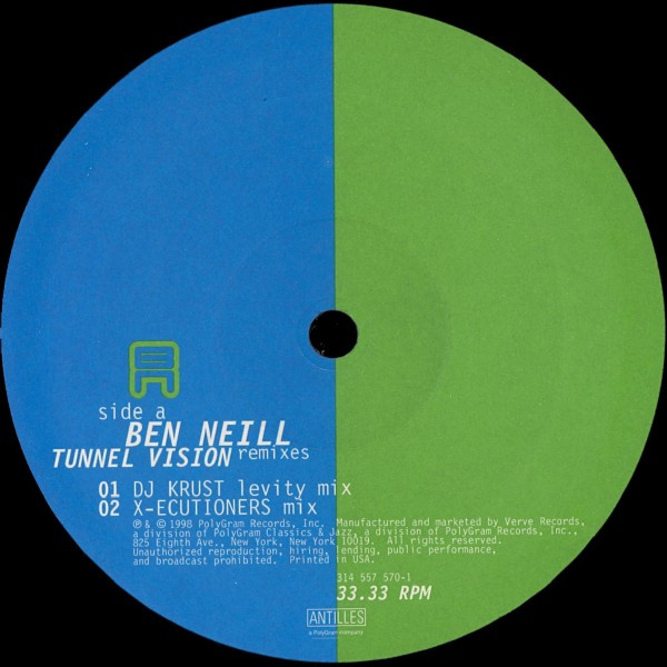 Ben Neill - Tunnel Vision (Remixes) | Antilles (314 557 570-1) - 3