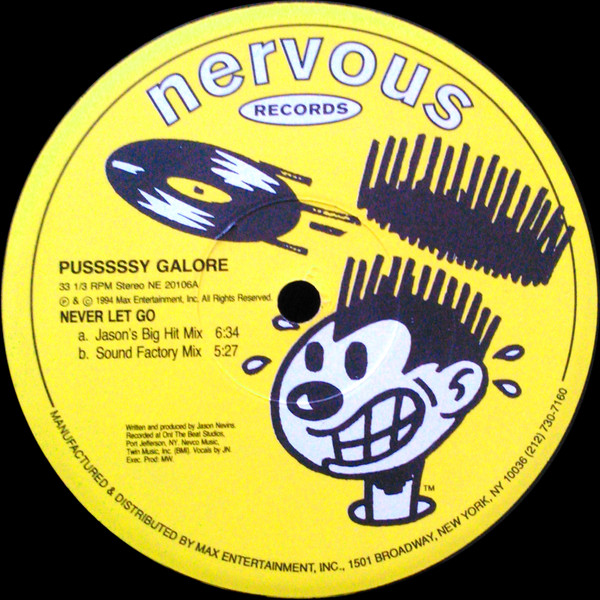 Pusssssy Galore - Never Let Go | Nervous Records (NE 20106) - main Pusssssy Galore - Never Let Go | Nervous Records (NE 20106) - main