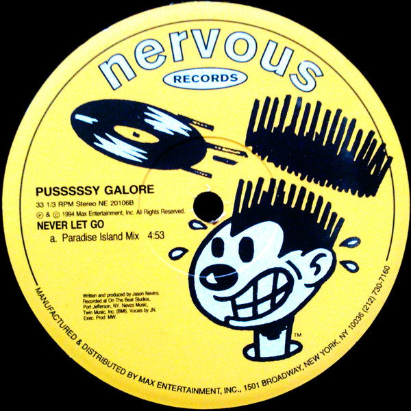 Pusssssy Galore - Never Let Go | Nervous Records (NE 20106) - 2 Pusssssy Galore - Never Let Go | Nervous Records (NE 20106) - 2