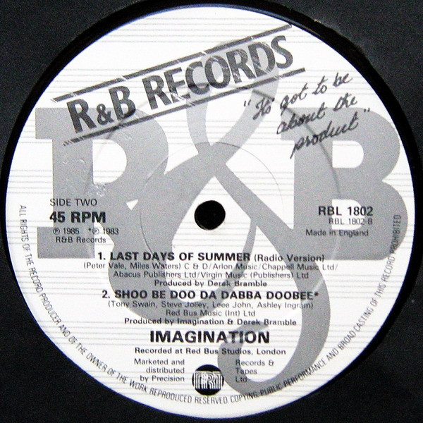 Imagination - Last Days Of Summer | R & B Records (RBL 1802) - 4 Imagination - Last Days Of Summer | R & B Records (RBL 1802) - 4