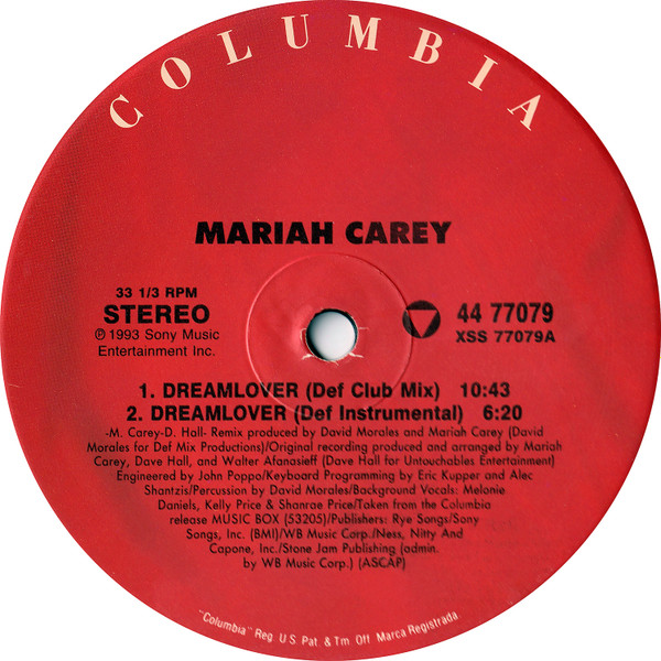 Mariah Carey - Dreamlover | Columbia (44 77079) - 3