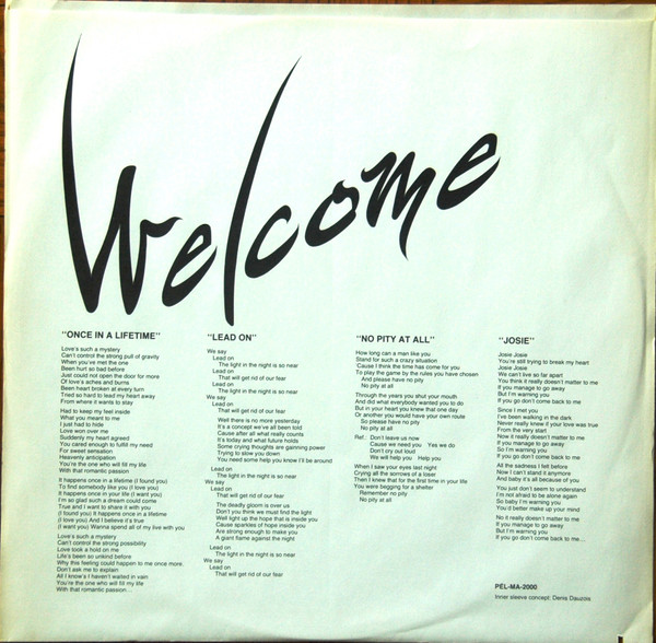 Welcome - Welcome (EP) [Vinyl] | Pelo (PEL-MA-2000) - 5