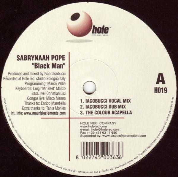 Sabrynaah Pope - Black Man | Hole (H019) - main Sabrynaah Pope - Black Man | Hole (H019) - main