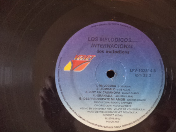 Los Melódicos - Los Melódicos..... Internacional | Velvet (LPV-102314) - 4
