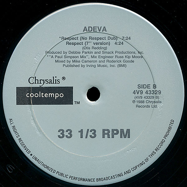 Adeva - Respect | Chrysalis (4V9 43329) - 2 Adeva - Respect | Chrysalis (4V9 43329) - 2