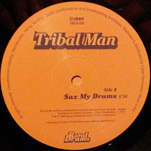 Tribal Man - Whistle Clap / Sax My Drums | Royal Drums (DRUM 026) - 4 Tribal Man - Whistle Clap / Sax My Drums | Royal Drums (DRUM 026) - 4