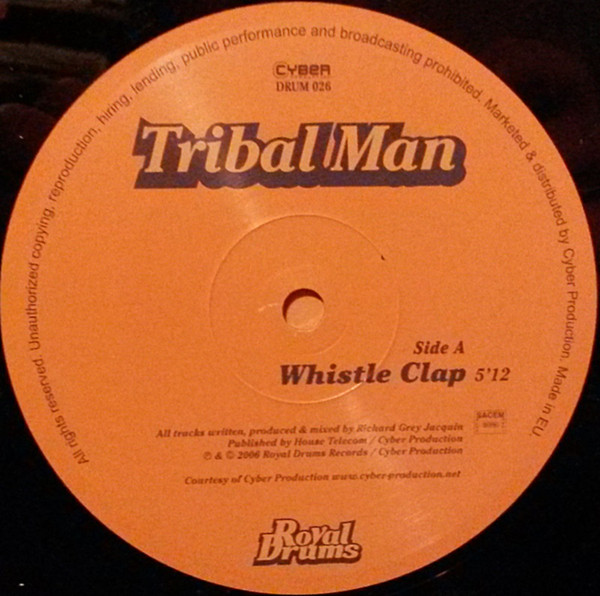 Tribal Man - Whistle Clap / Sax My Drums | Royal Drums (DRUM 026) - 3 Tribal Man - Whistle Clap / Sax My Drums | Royal Drums (DRUM 026) - 3
