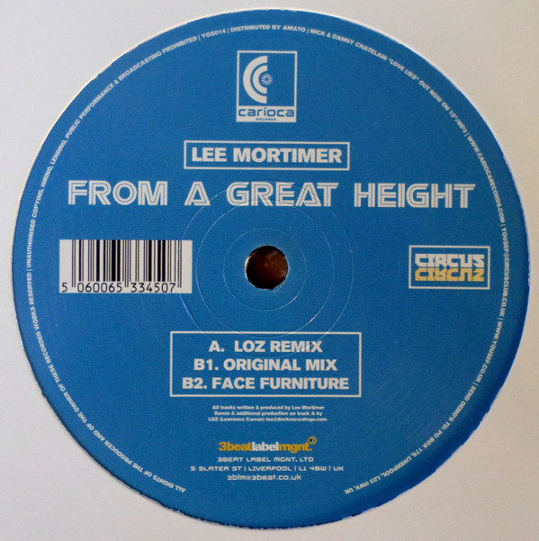 Lee Mortimer - From A Great Height | Carioca Records (YOS014)