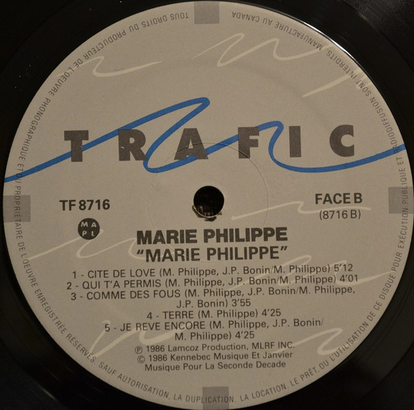 Marie Philippe - Marie Philippe | Trafic (TF 8716) - 4