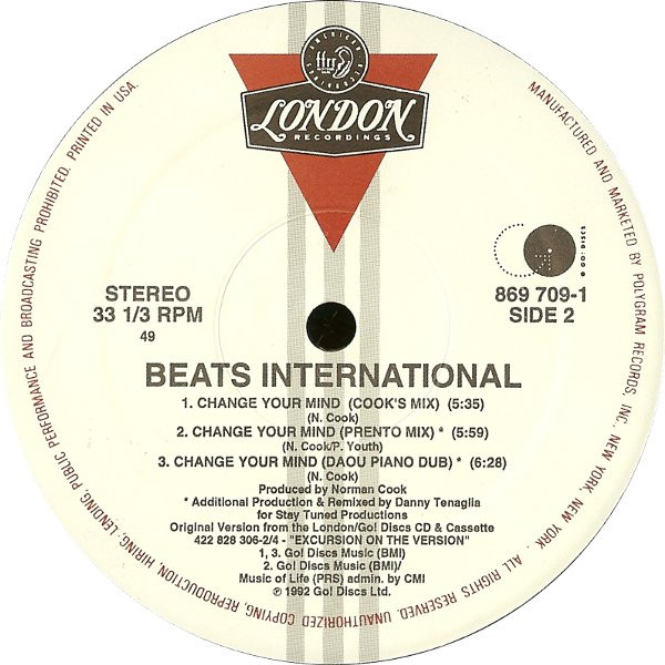 Beats International - Change Your Mind | London Records (869 709-1) - 4 Beats International - Change Your Mind | London Records (869 709-1) - 4