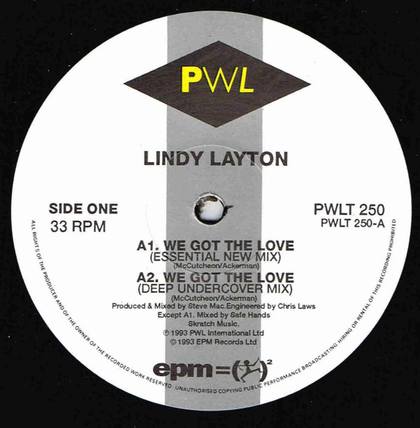 Lindy Layton - We Got The Love | PWL International (PWLT 250) - 4
