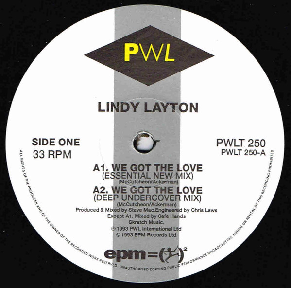Lindy Layton - We Got The Love | PWL International (PWLT 250) - 3