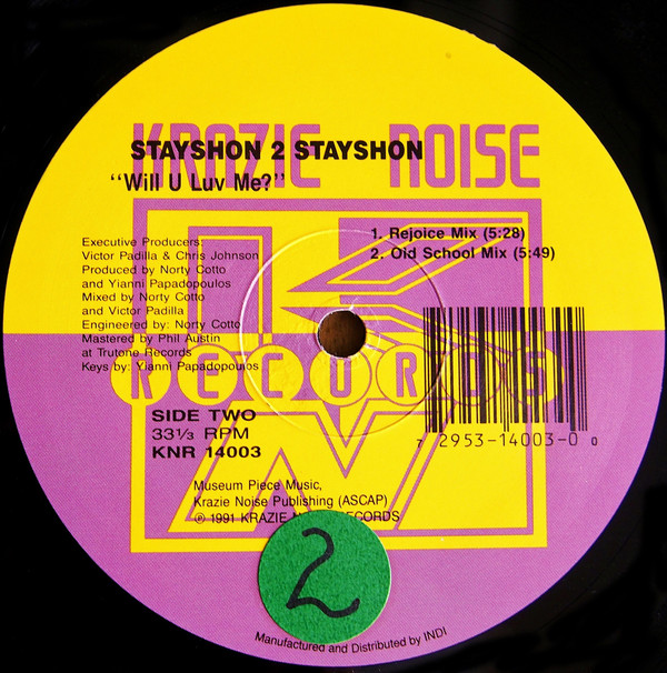 Stayshon 2 Stayshon - It's All Rite / Will U Luv Me | Krazie Noise (KNR 14003)