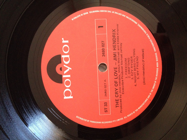 Jimi Hendrix - The Cry Of Love | Polydor (2480 027) - 3 Jimi Hendrix - The Cry Of Love | Polydor (2480 027) - 3