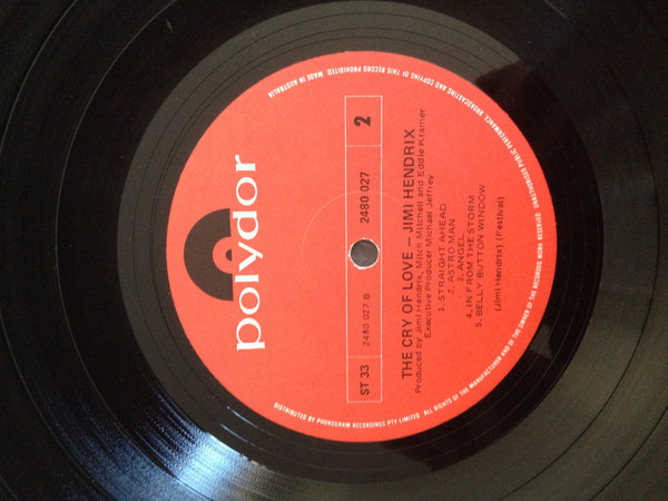 Jimi Hendrix - The Cry Of Love | Polydor (2480 027) - 2 Jimi Hendrix - The Cry Of Love | Polydor (2480 027) - 2