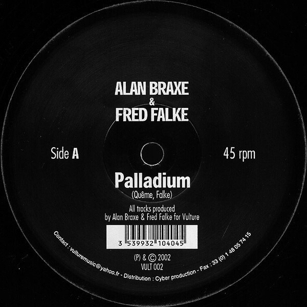 Alan Braxe & Fred Falke - Palladium / Penthouse Serenade | Vulture Music (VULT 002) - 2