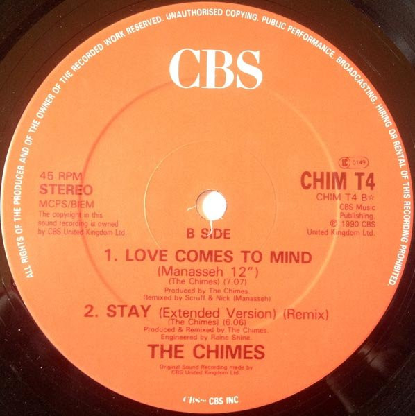 The Chimes - Love Comes To Mind | CBS (CHIM T4) - 4 The Chimes - Love Comes To Mind | CBS (CHIM T4) - 4