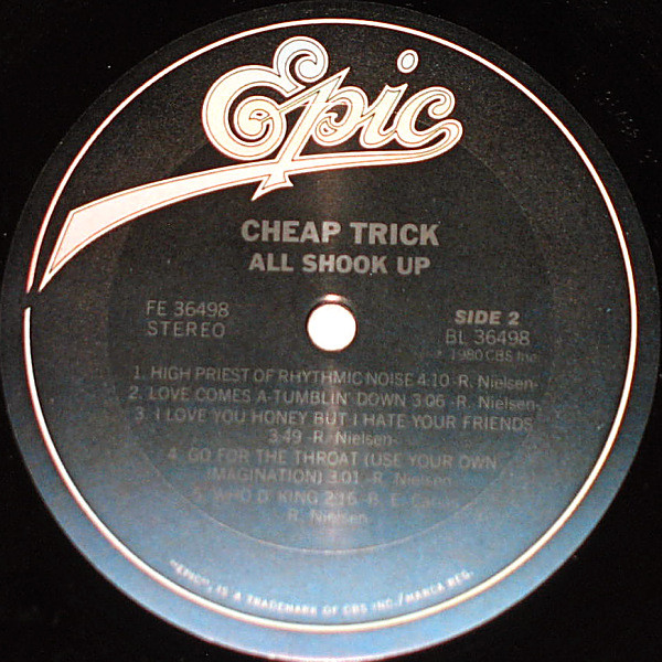 Cheap Trick - All Shook Up | Epic (FE 36498) - 4