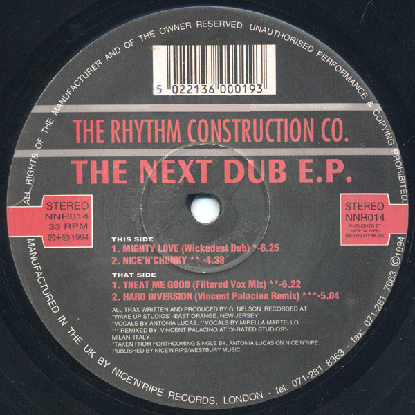 The Rhythm Construction Co. - The Next Dub E.P. | Nice 'N' Ripe (NNR014)