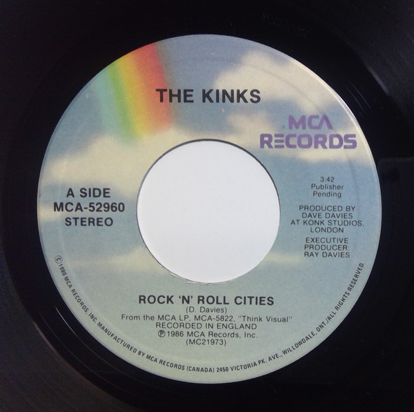 The Kinks - Rock 'N' Roll Cities | MCA Records (MCA-52960) - 3 The Kinks - Rock 'N' Roll Cities | MCA Records (MCA-52960) - 3