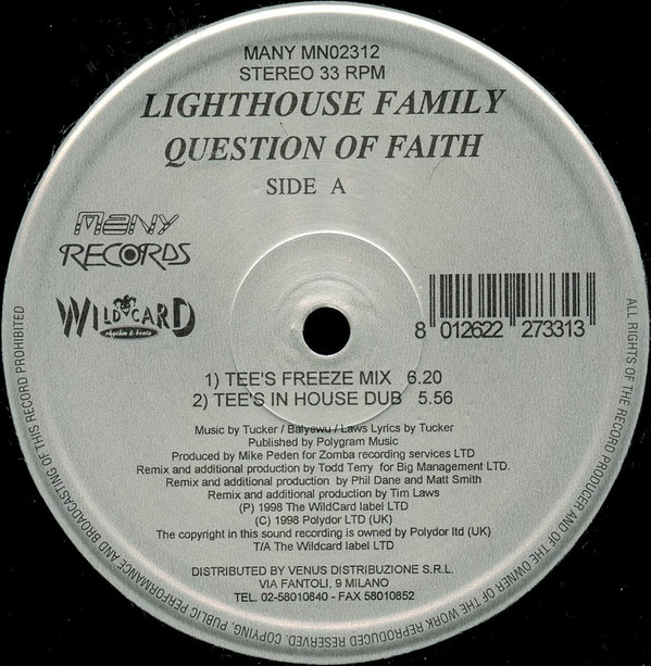 Lighthouse Family - Question Of Faith | Many Records (MN 02312)