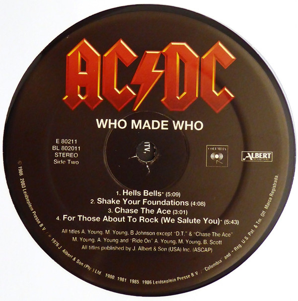 AC/DC - Who Made Who | Columbia (E 80211) - 4 AC/DC - Who Made Who | Columbia (E 80211) - 4