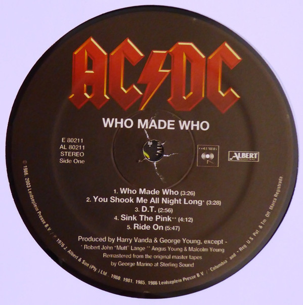 AC/DC - Who Made Who | Columbia (E 80211) - 3 AC/DC - Who Made Who | Columbia (E 80211) - 3