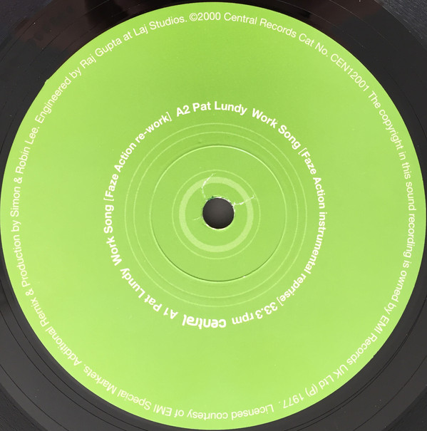 Pat Lundy - Work Song | Central Records (CEN 12001) - 3 Pat Lundy - Work Song | Central Records (CEN 12001) - 3