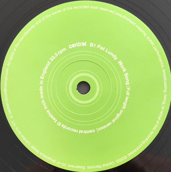 Pat Lundy - Work Song | Central Records (CEN 12001) - 4 Pat Lundy - Work Song | Central Records (CEN 12001) - 4