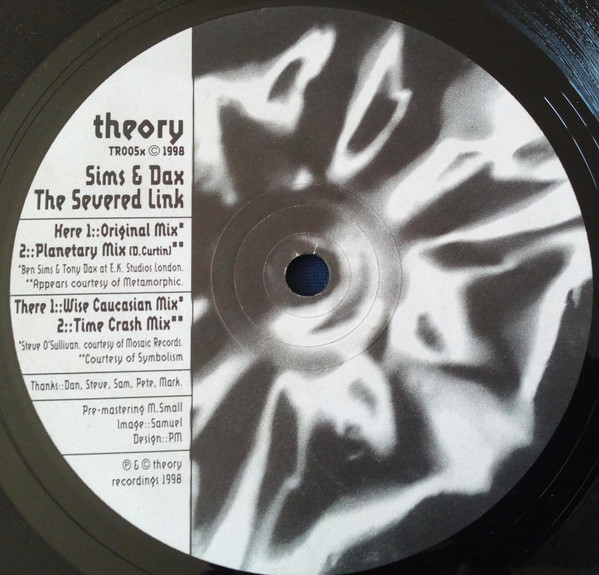 Sims & Dax - The Severed Link | Theory Recordings (TR005X)