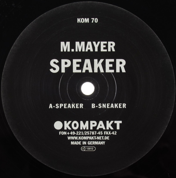 Michael Mayer - Speaker | Kompakt (KOM 70) - main