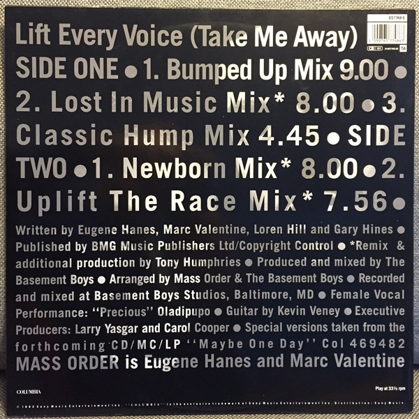 Mass Order - Lift Every Voice (Take Me Away) | Columbia (657748 6) - 2 Mass Order - Lift Every Voice (Take Me Away) | Columbia (657748 6) - 2