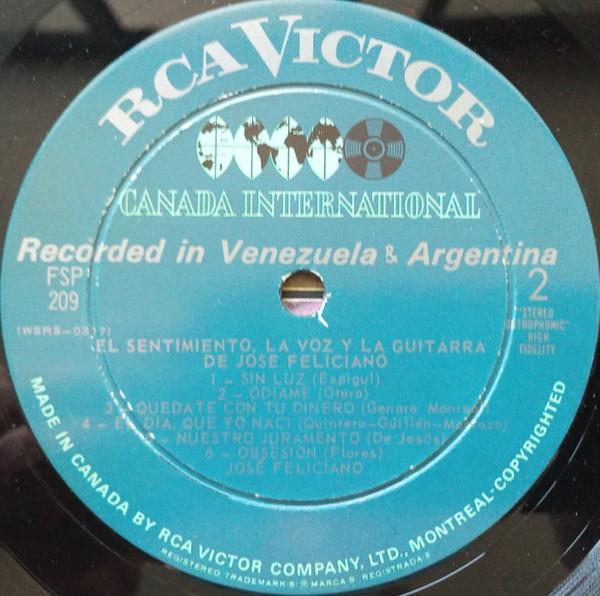 José Feliciano - El Sentimiento, La Voz Y La Guitarra De José Feliciano | RCA International (FSP-209) - 4 José Feliciano - El Sentimiento, La Voz Y La Guitarra De José Feliciano | RCA International (FSP-209) - 4