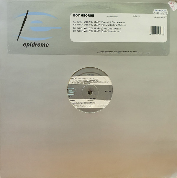 Boy George - When Will You Learn | Epidrome (EPD 665236 6)