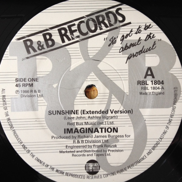 Imagination - Sunshine | R & B Records (RBL 1804) - 3