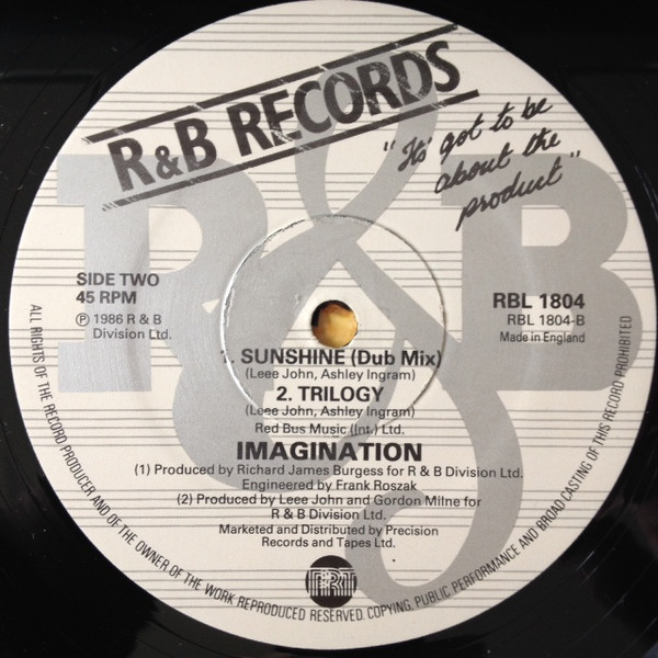 Imagination - Sunshine | R & B Records (RBL 1804) - 4