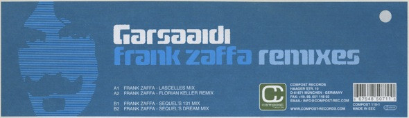 Garsaaidi - Frank Zaffa Remixes | Compost Records (COMPOST 110-1) - 2