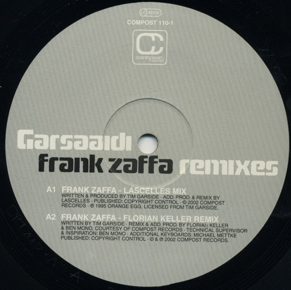 Garsaaidi - Frank Zaffa Remixes | Compost Records (COMPOST 110-1) - 3