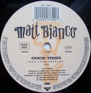 Matt Bianco - Good Times | WEA (247 739-0) - 2