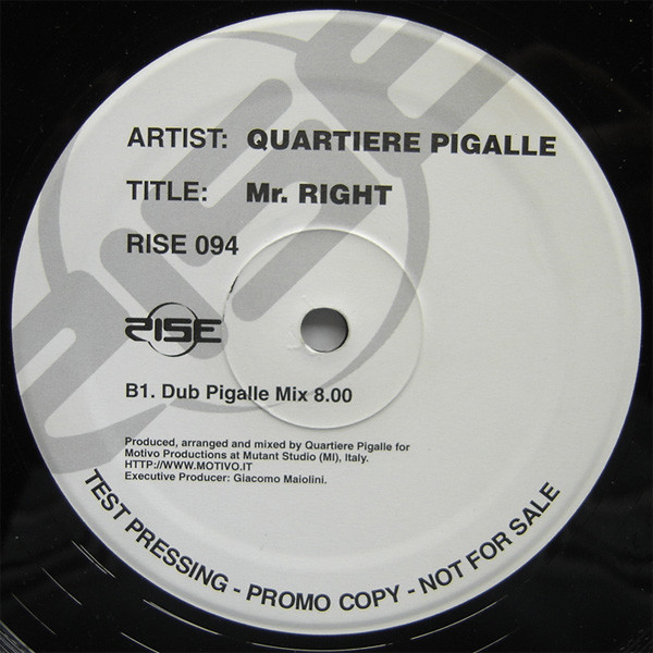 Quartiere Pigalle - Mr. Right | Rise (RISE 094) - 2 Quartiere Pigalle - Mr. Right | Rise (RISE 094) - 2